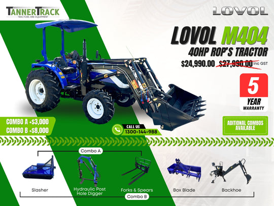 LOVOL M404 TE, 40hp Rop's Tractor