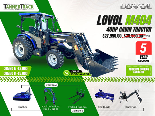 LOVOL M404 TE, 40hp Rop's Tractor