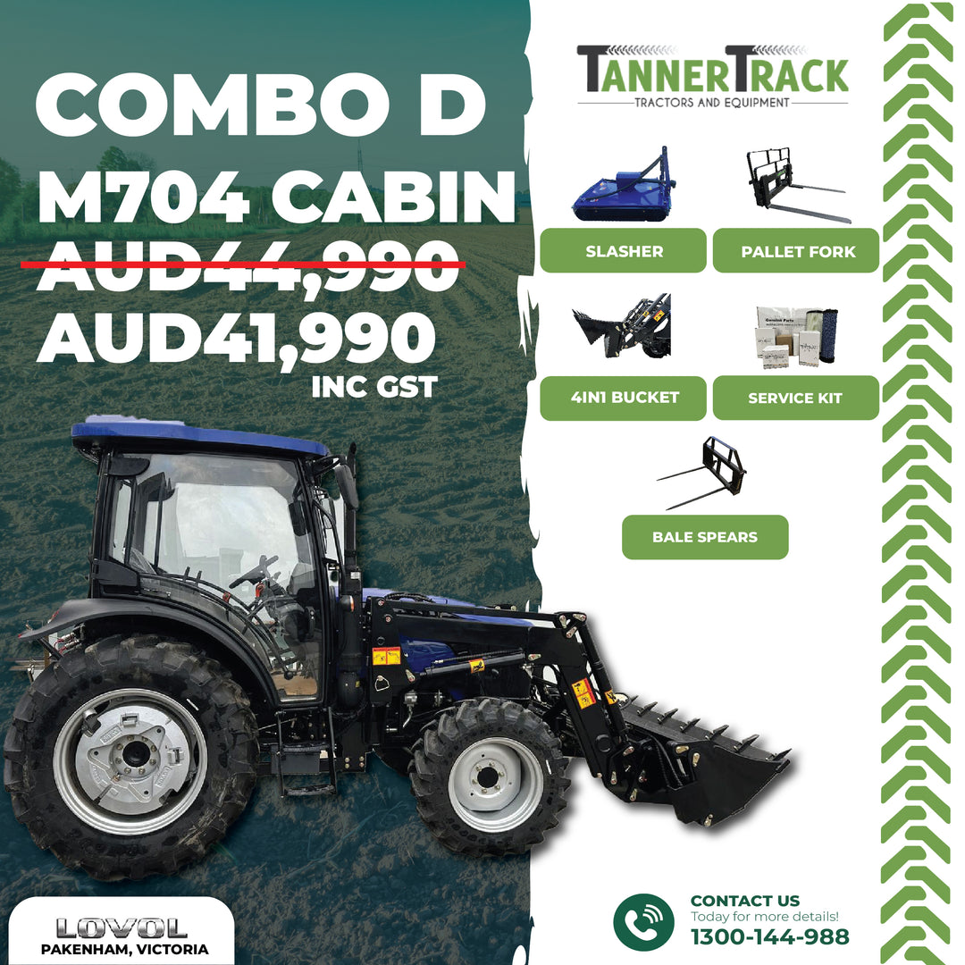 LOVOL M704 TB-3, 65hp Cabin Tractor with Front End Loader