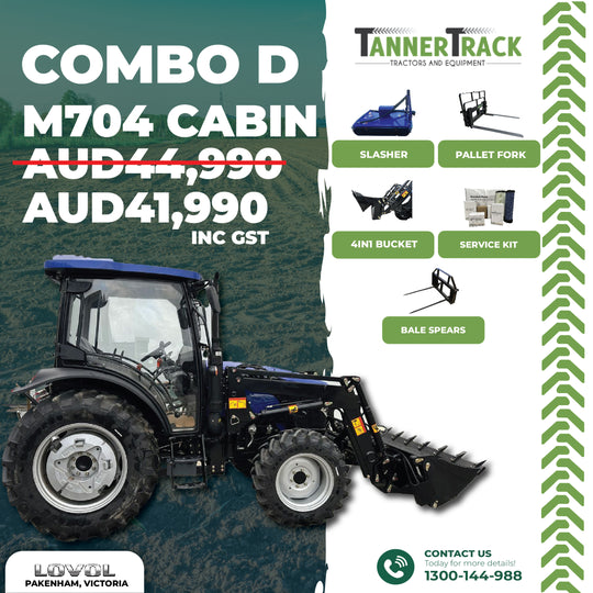 LOVOL M704 TB-3, 65hp Cabin Tractor with Front End Loader