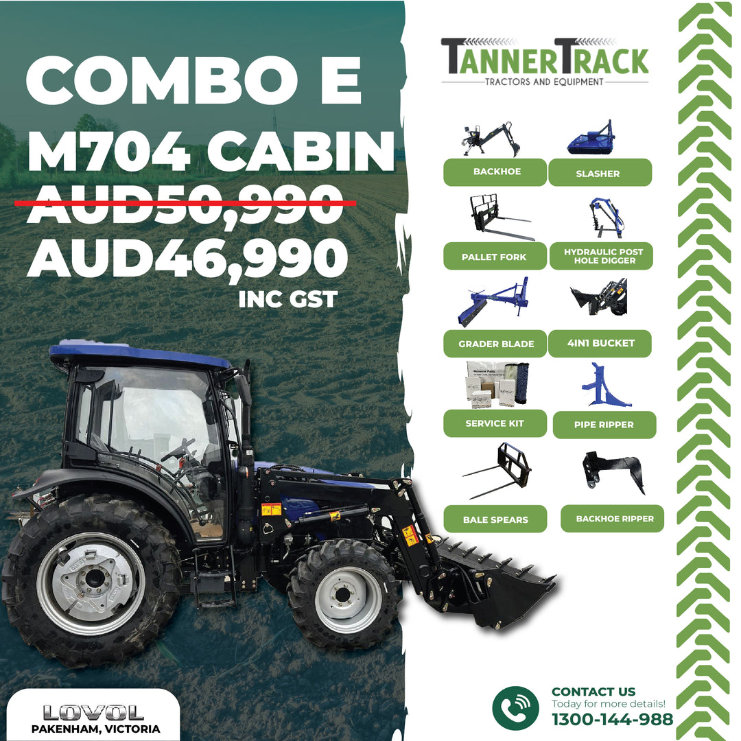 LOVOL M704 TB-3, 65hp Cabin Tractor with Front End Loader