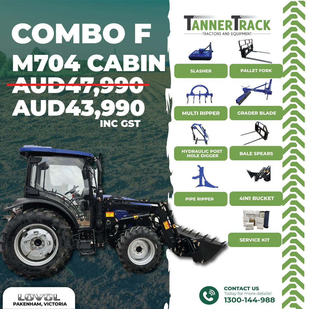 LOVOL M704 TB-3, 65hp Cabin Tractor with Front End Loader