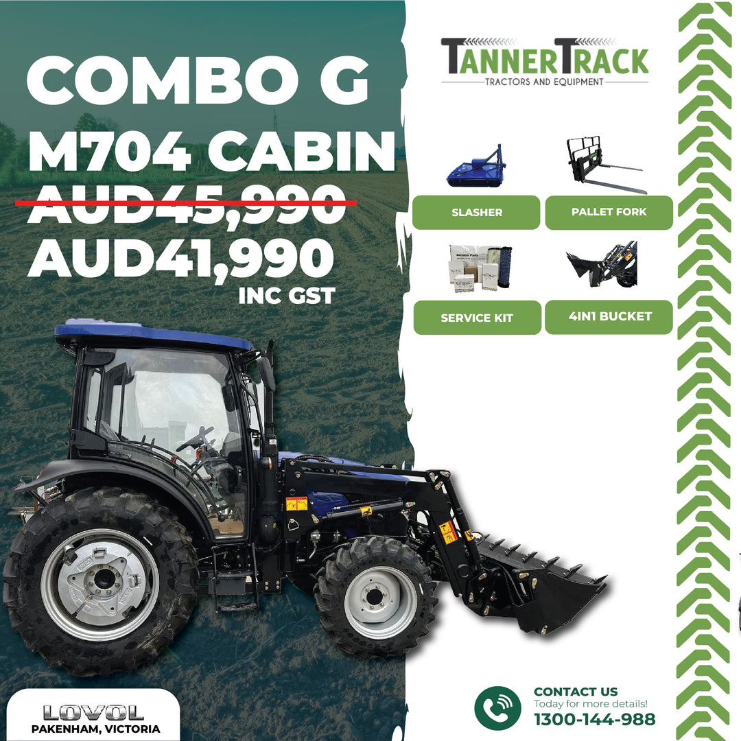 LOVOL M704 TB-3, 65hp Cabin Tractor with Front End Loader